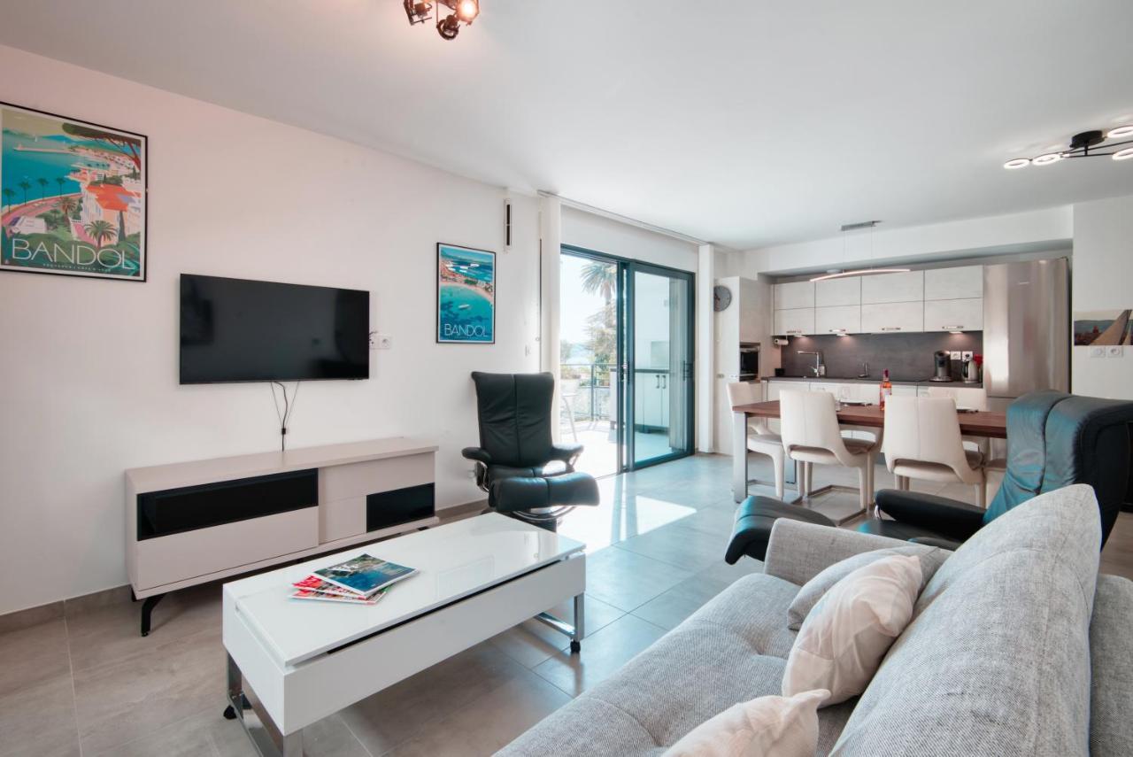O Fil De L'Eau - Appartement Standing Vue Mer A08 T2 Bandol Dış mekan fotoğraf