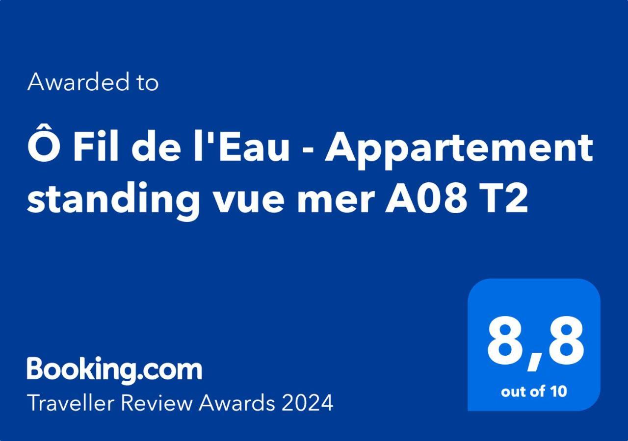 O Fil De L'Eau - Appartement Standing Vue Mer A08 T2 Bandol Dış mekan fotoğraf